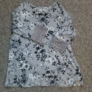 Woman Within Floral Tunic Large (18/20)